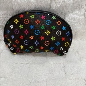 Colorful Monogram Cosmetic Pouch
